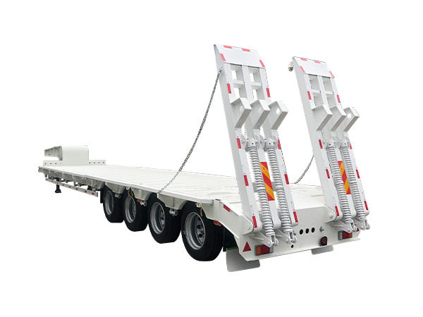 Low flat semi -trailer
